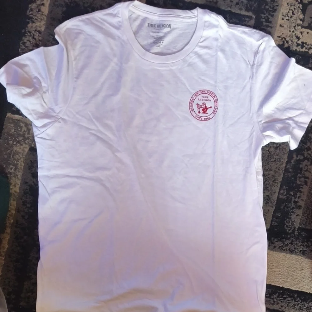 True Religion White Graphic Tee